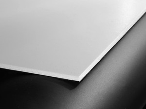 Plaque PVC blanc M1