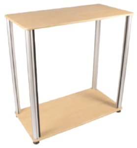 structure du comptoir bois droit sans visuel