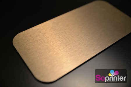dibond aluminium design bronze brossé