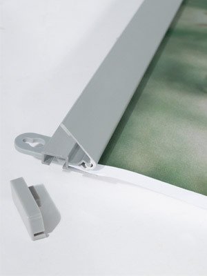 Profilé supérieur en aluminium du kakemono avec visuel