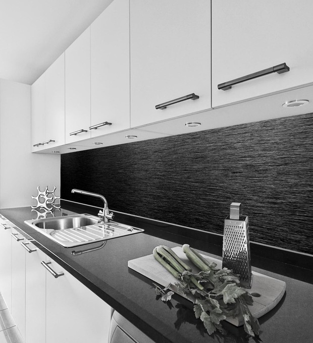 dibond aluminium design noir brossé