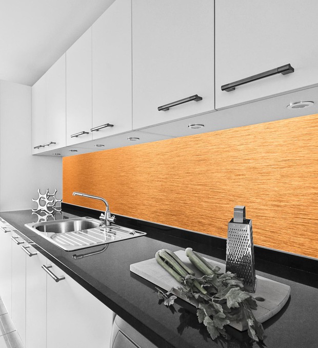 dibond aluminium design cuivre brossé