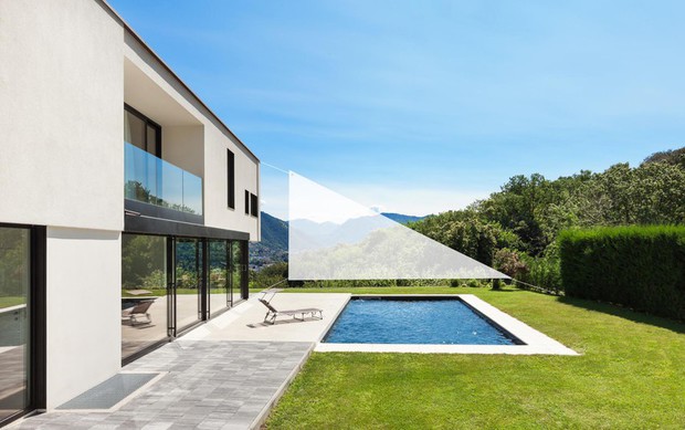 brise vue de jardin triangle