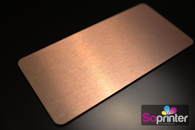 dibond aluminium design cuivre brossé