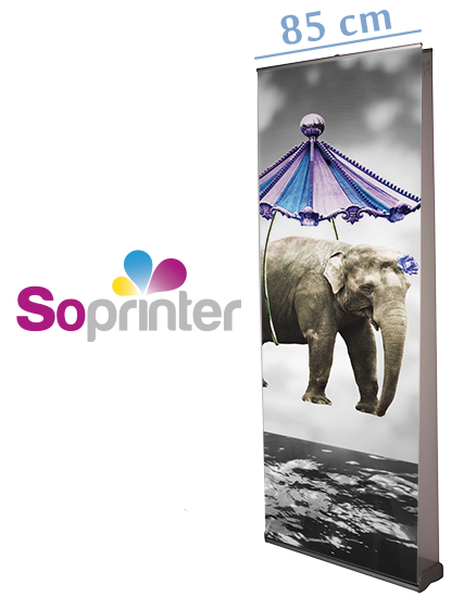 enrouleur roll up Recto Verso 85 cm