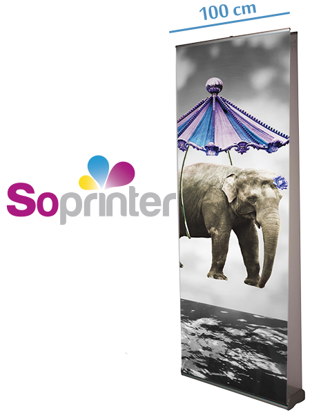 enrouleur roll up Recto Verso 100 cm