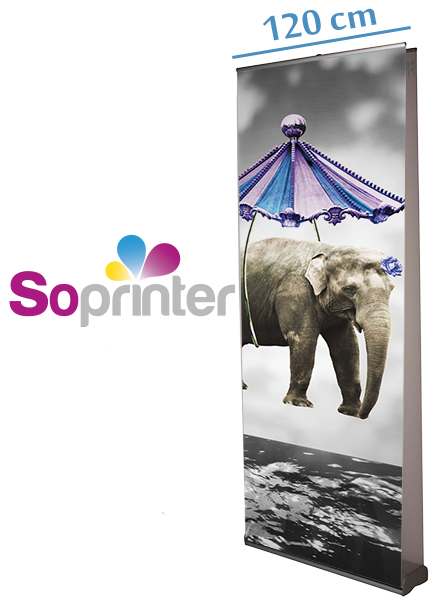 enrouleur roll up Recto Verso 120 cm