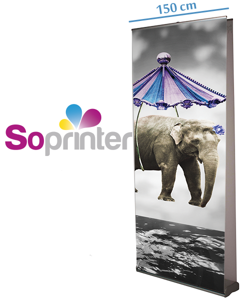 enrouleur roll up Recto Verso 150 cm