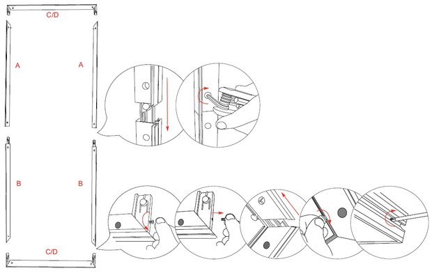 Montage du châssis en aluminium
