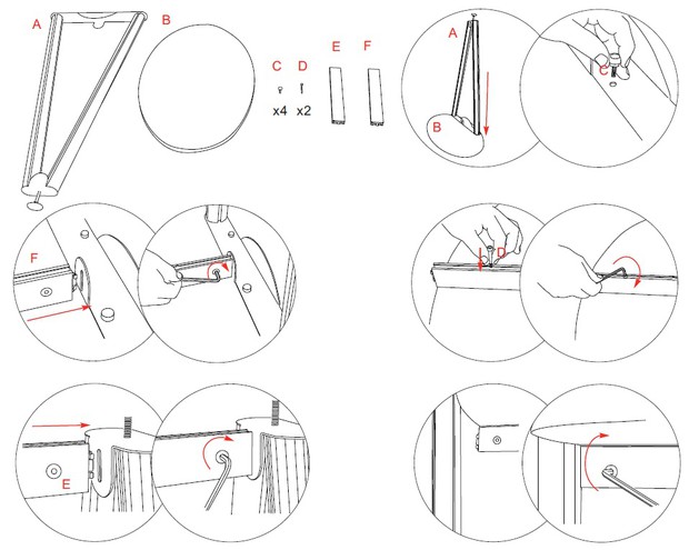 Montage de la table plateau TV