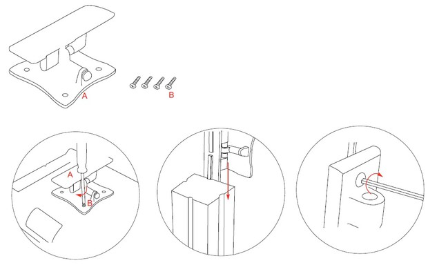 mise en place du support TV