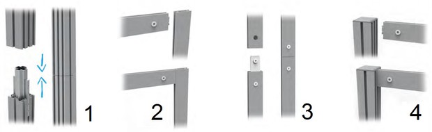 assemblage-mat-traverses-perpendiculaires-stand-modulaire-PVC