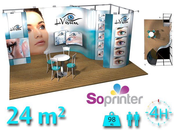 Stand modulaire 24m2 PVC