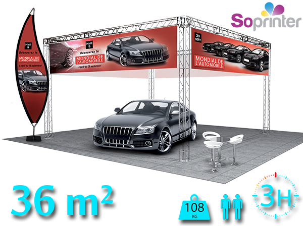 Stand modulaire 36m2