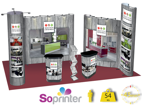 stand portable et pliable 18 m2 parapluie