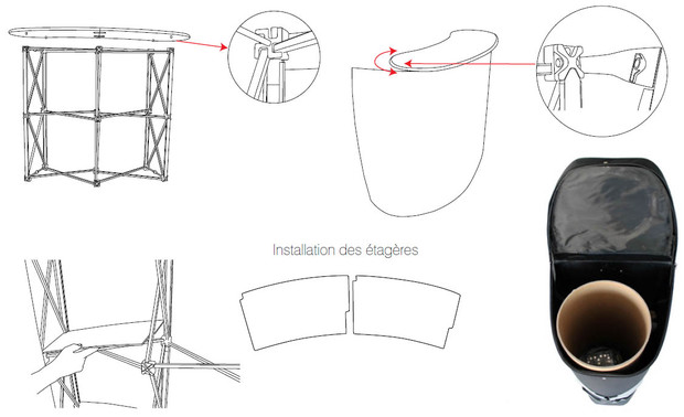notice de montage 03 comptoir parapluie 2 X 1