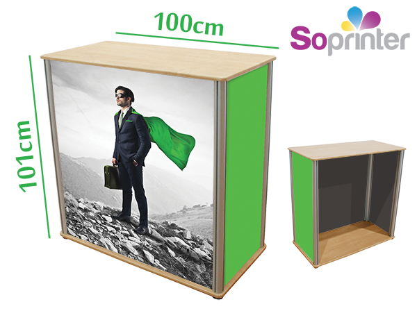 Comptoir en bois droit