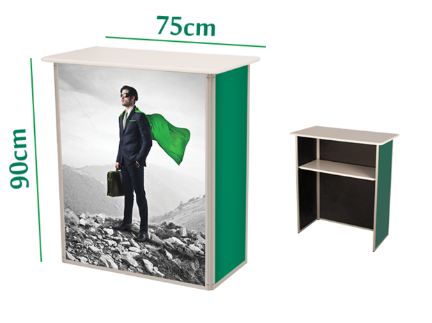 Comptoir en bois droit 75 cm