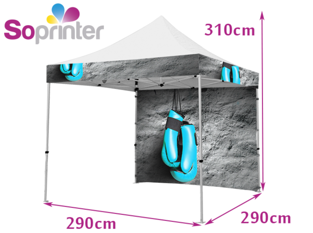 Tente 3X3 fronton et mur