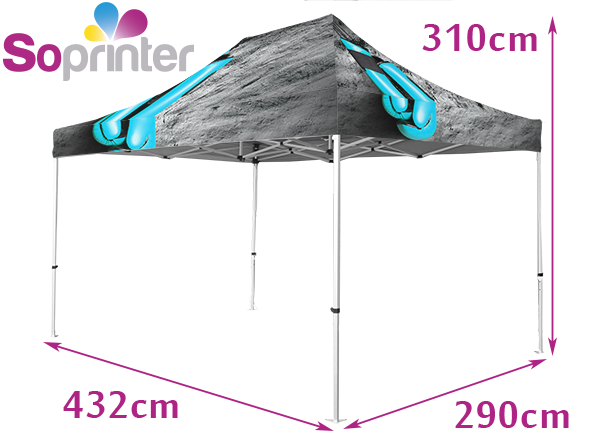 Tente 3 X 4,5 toit
