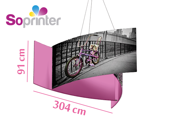 Enseigne suspendue tryptique