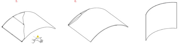 02 notice de montage mur d'image textile chaussette courbe horizontal