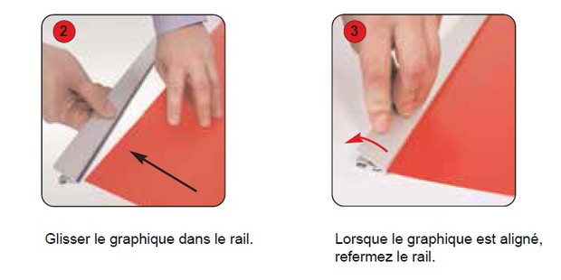 Montage du visuel sur le trépied