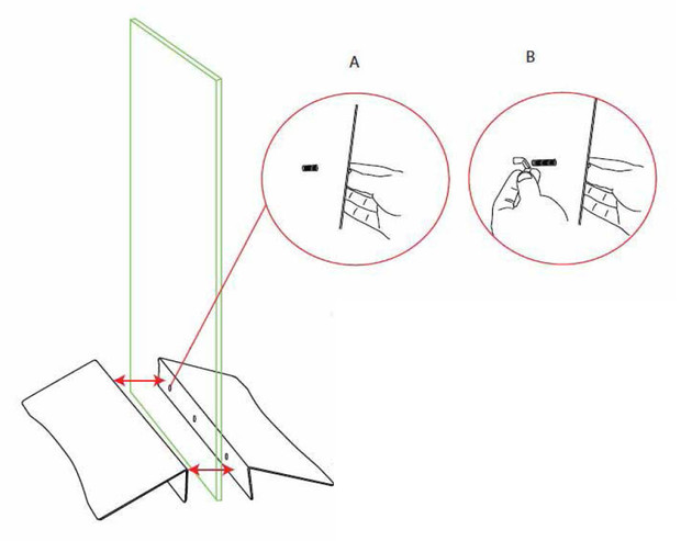Mise en place de votre visuel dans le pied