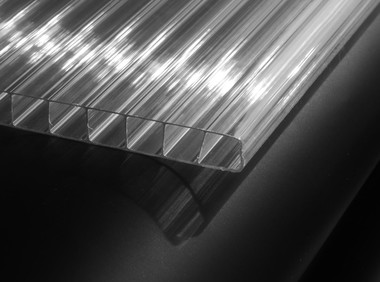 Vinyle contre-collé sur Alvéolaire Polycarbonate Incolore M1