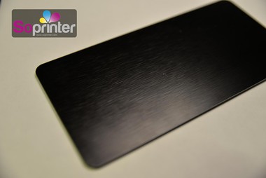 Plaque Sandwich alu brossé noir 3 mm