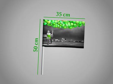 drapeau à agiter 50 cm