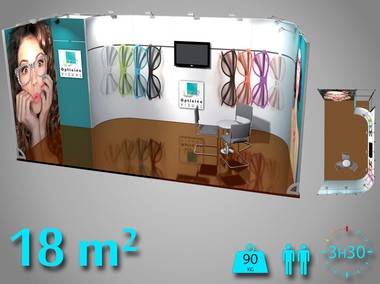 Stand modulaire 18m2 PVC