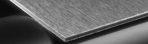 Plaque Sandwich alu brossé argent 3 mm