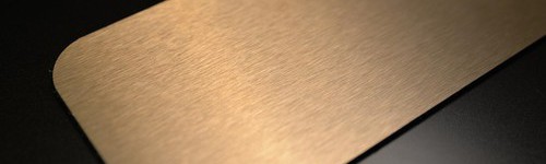 Plaque Sandwich alu brossé bronze 3 mm