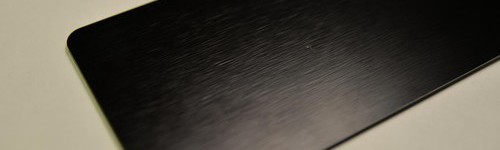 Plaque Sandwich alu brossé noir 3 mm