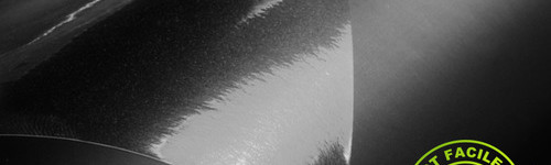 Adhésif pose facile transparent