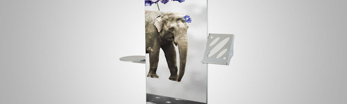 Enrouleur, Roll Up tablette et porte documents 120 cm