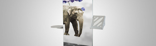 Enrouleur, Roll Up tablette et porte documents 150 cm
