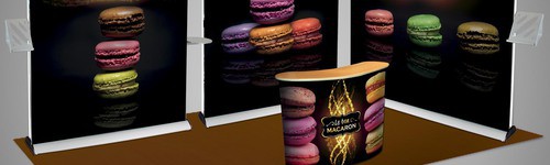 stand portable et pliable 15 m2 roll up