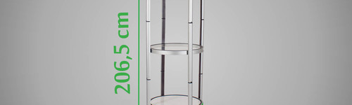 Comptoir vitrine spirale