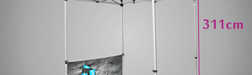Tente 2 X 2 toit et demi mur