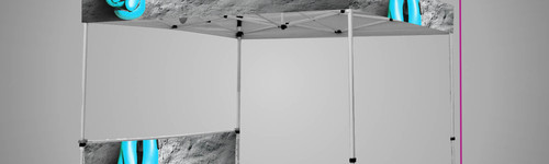 Tente 3 X 3 fronton et demi mur