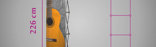 Stand textile droit 3 X 1 sans retours