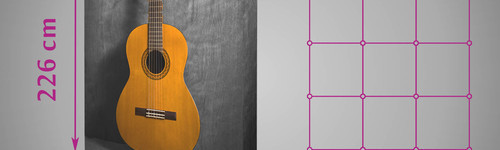 Stand textile droit 3 X 3 avec retours