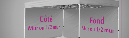 Tente 3 X 4,5 couleur unie