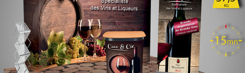 stand portable et pliable 12 m2 textile